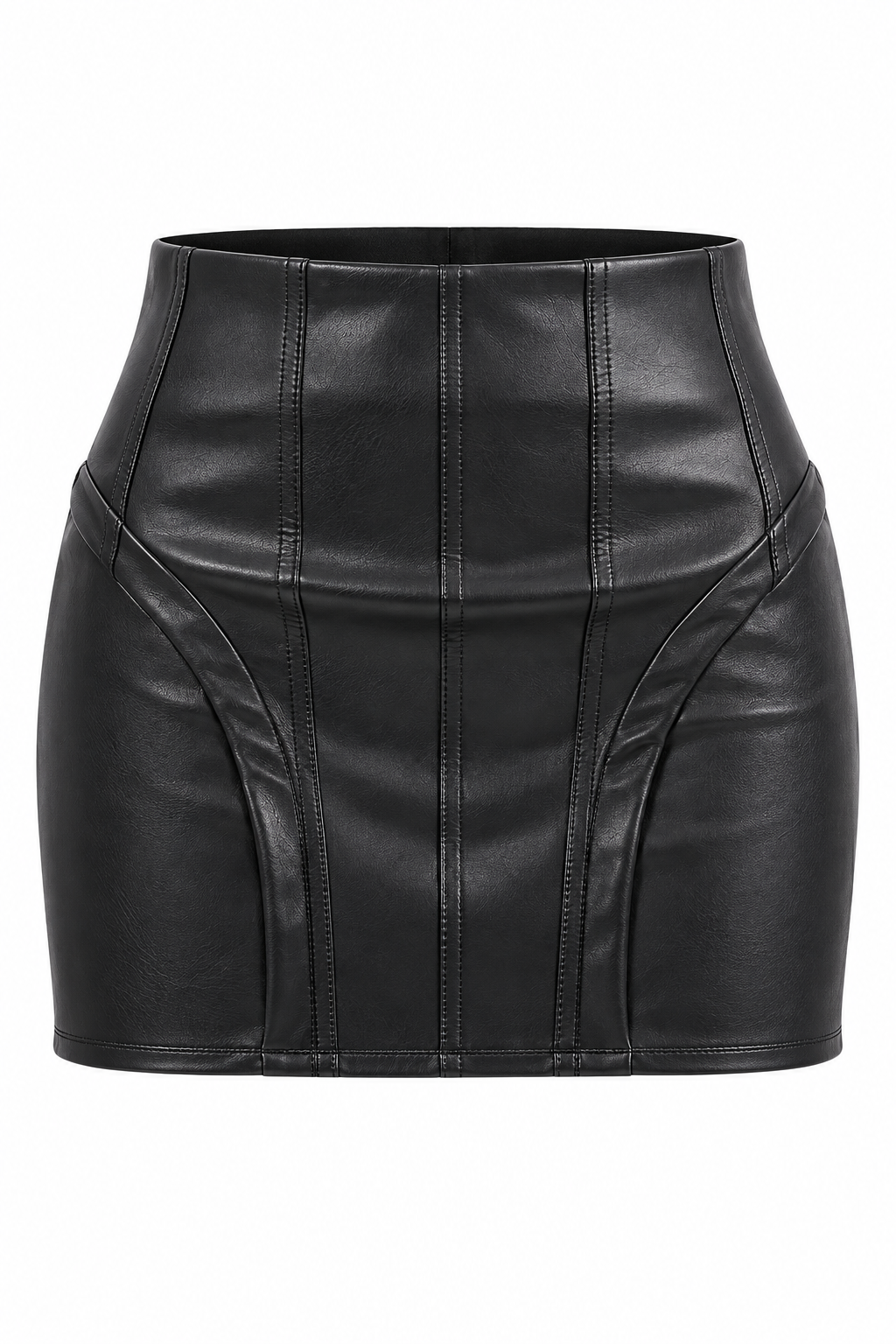 AKIRA.  RIDE THAT WAVE FAUX LEATHER SKIRT 1X