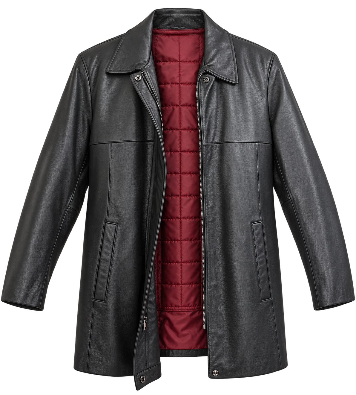 Wilson Black Leather Jacket.   XL