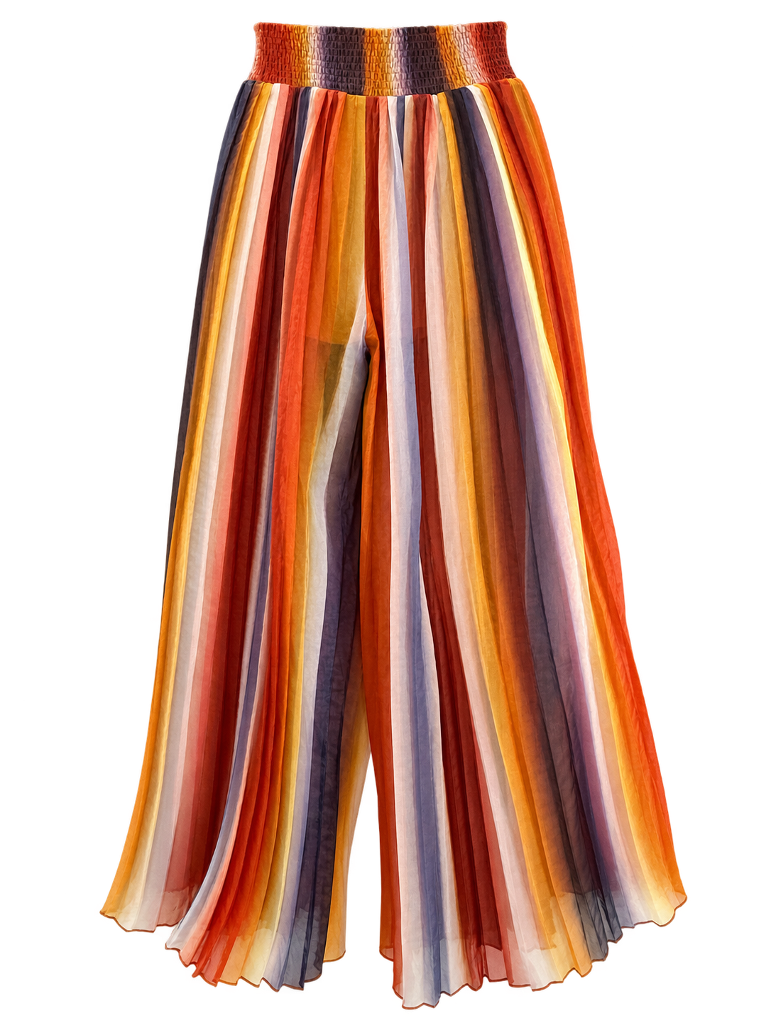 AKIRA Multi Color Striped Pleated Pants. 2X