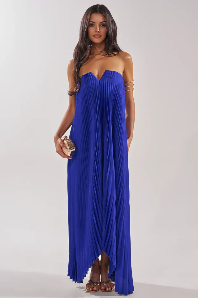 Akira. Royal Blue SLEEVELESS MAXI DRESS  L