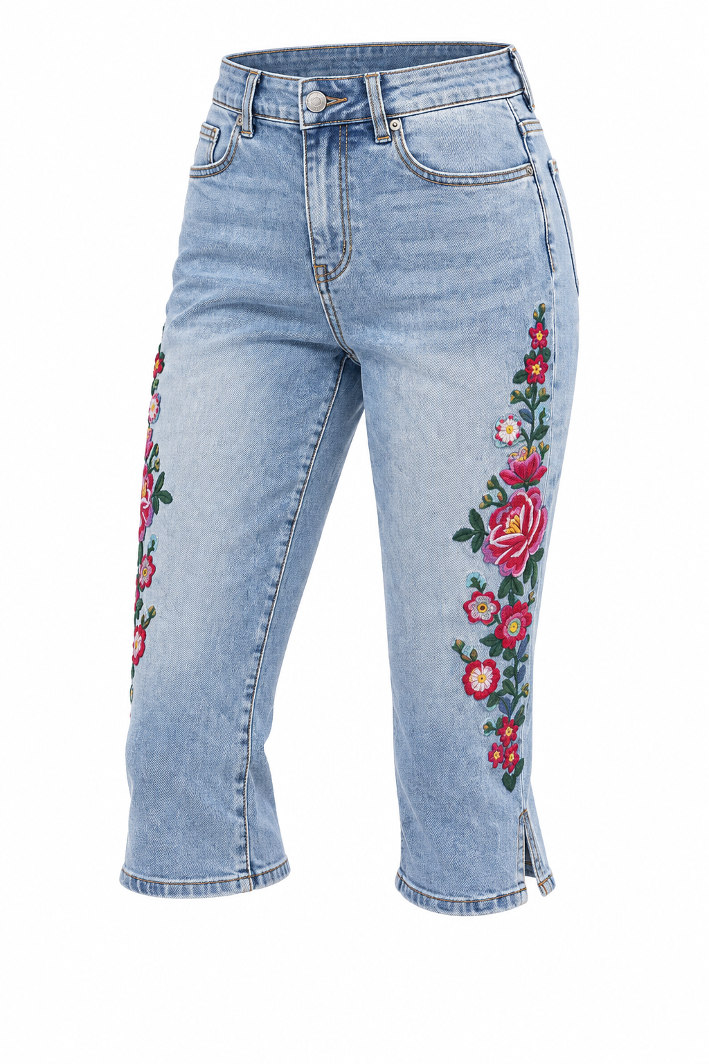 AKIRA.  GIVE ME FLOWERS FLORAL CAPRI    2X