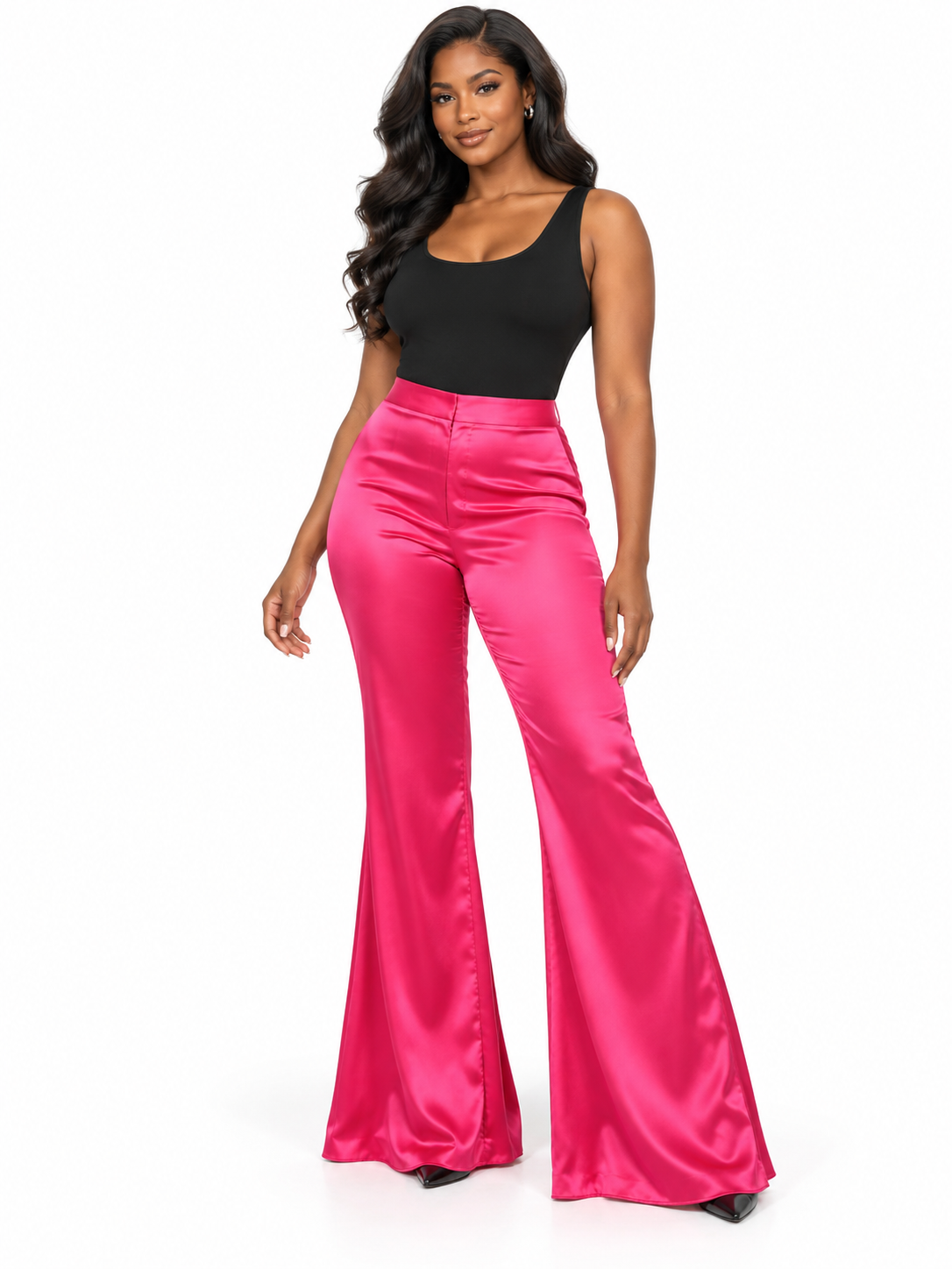 ON FIRE SATIN PANT.        1X