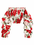 AKIRA.STRAWBERRY FIELDS OFF  SHOULDER BLOUSE XL