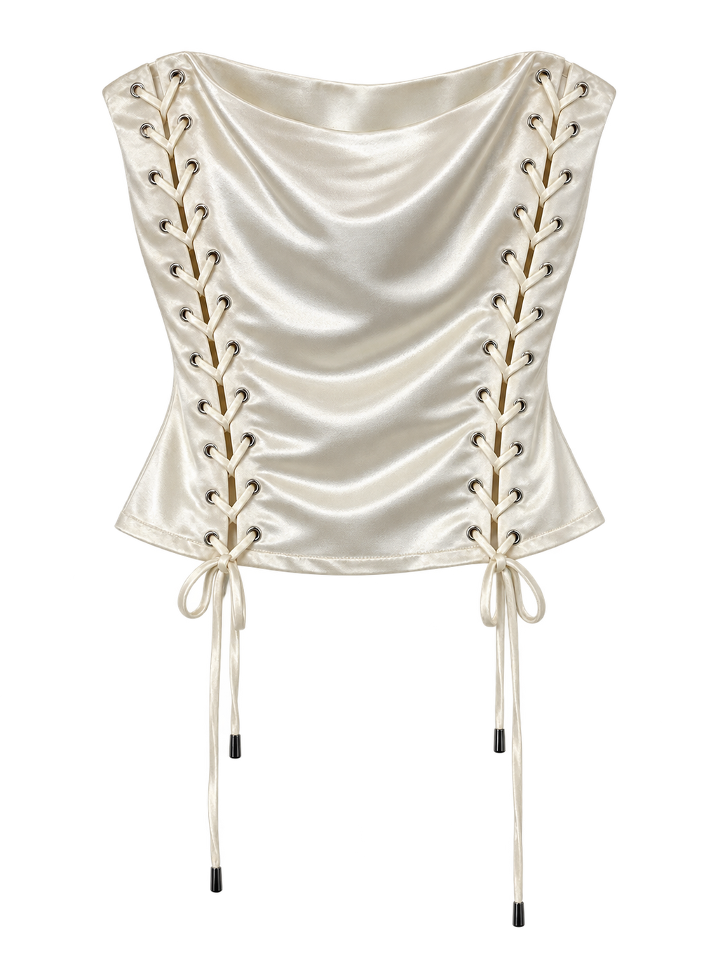 SATIN AFFAIR LACE UP CORSET.    1X