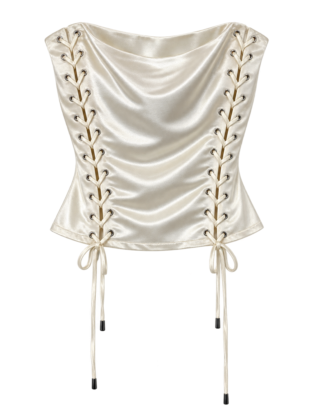 SATIN AFFAIR LACE UP CORSET.    1X