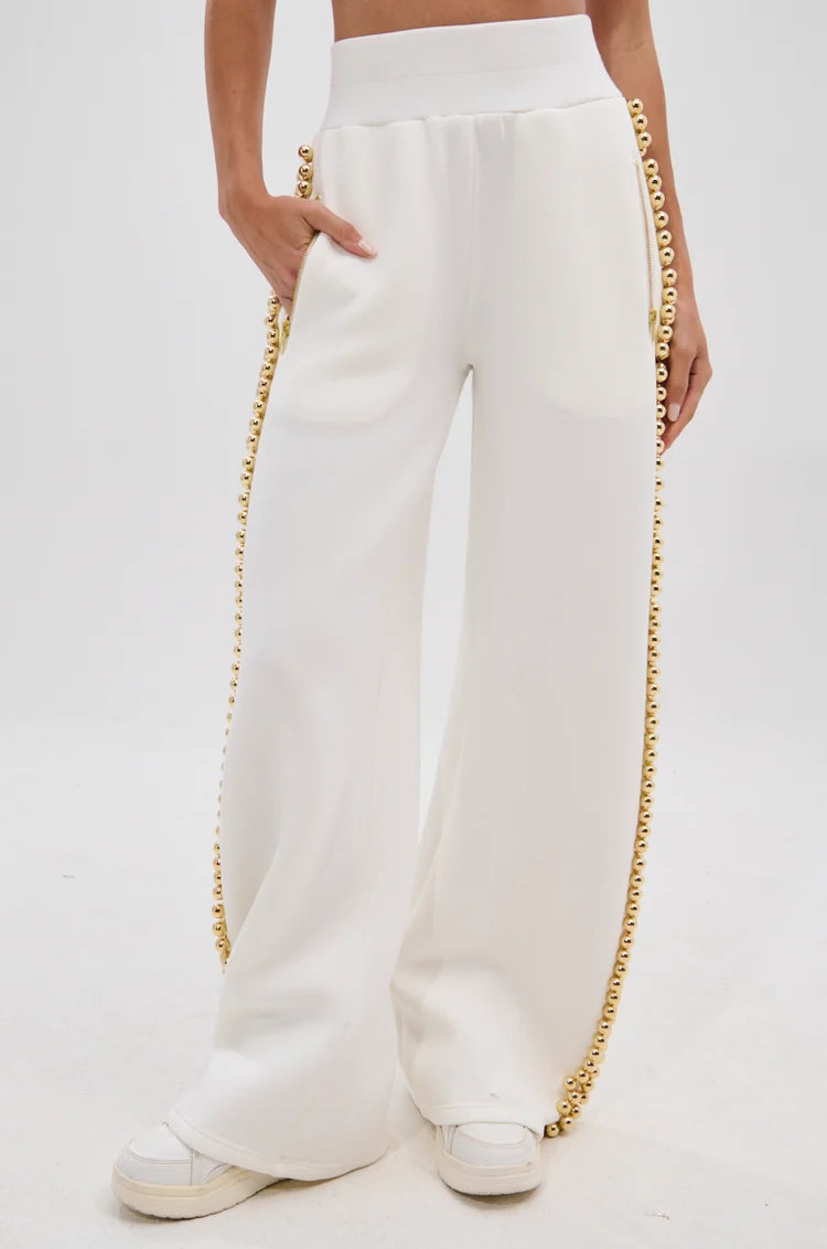 BALLS TO THE WALL JOGGER IN WHITE XL