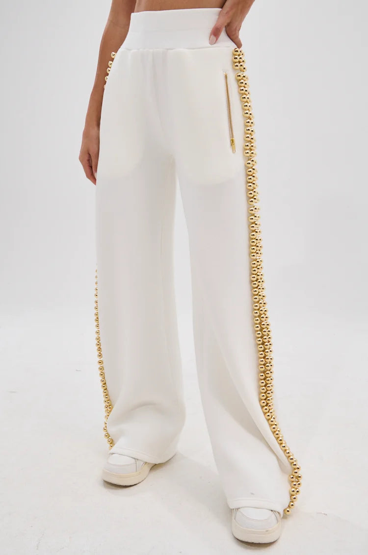 BALLS TO THE WALL JOGGER IN WHITE XL