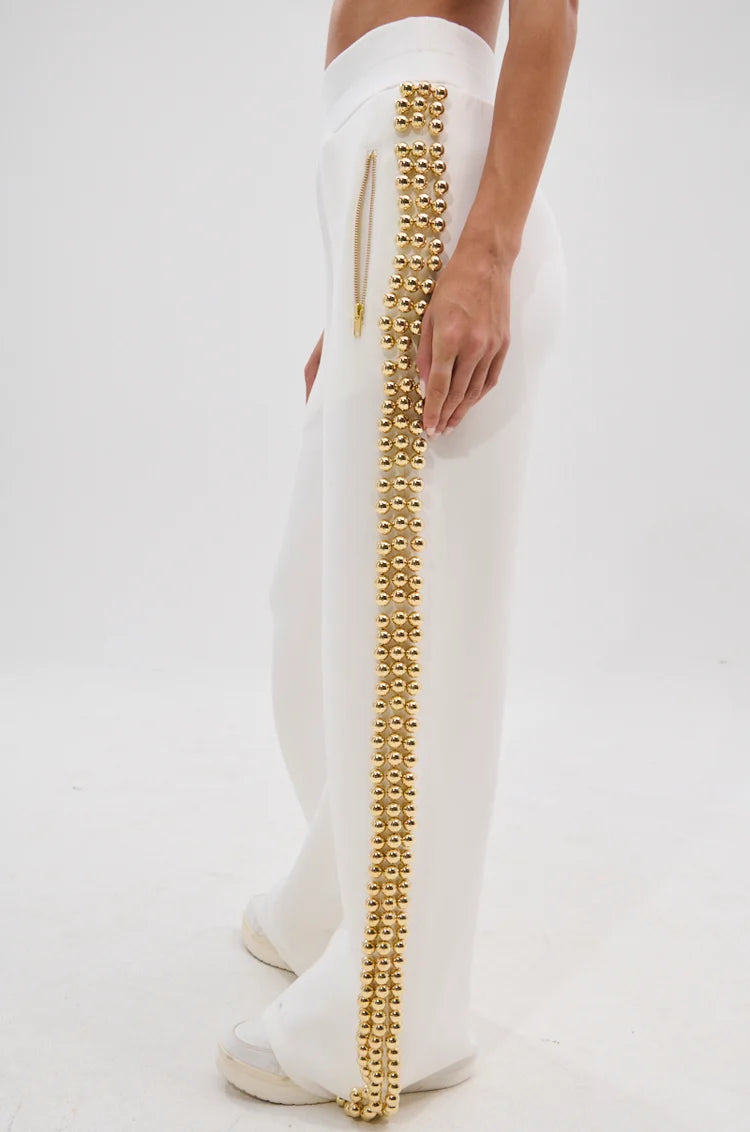 BALLS TO THE WALL JOGGER IN WHITE XL