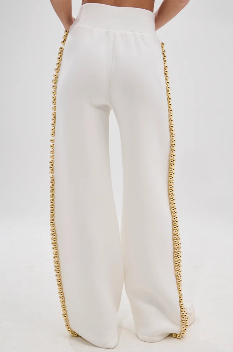 BALLS TO THE WALL JOGGER IN WHITE XL