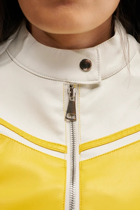 WEST LOOP RACER MOTO IN YELLOW.    L