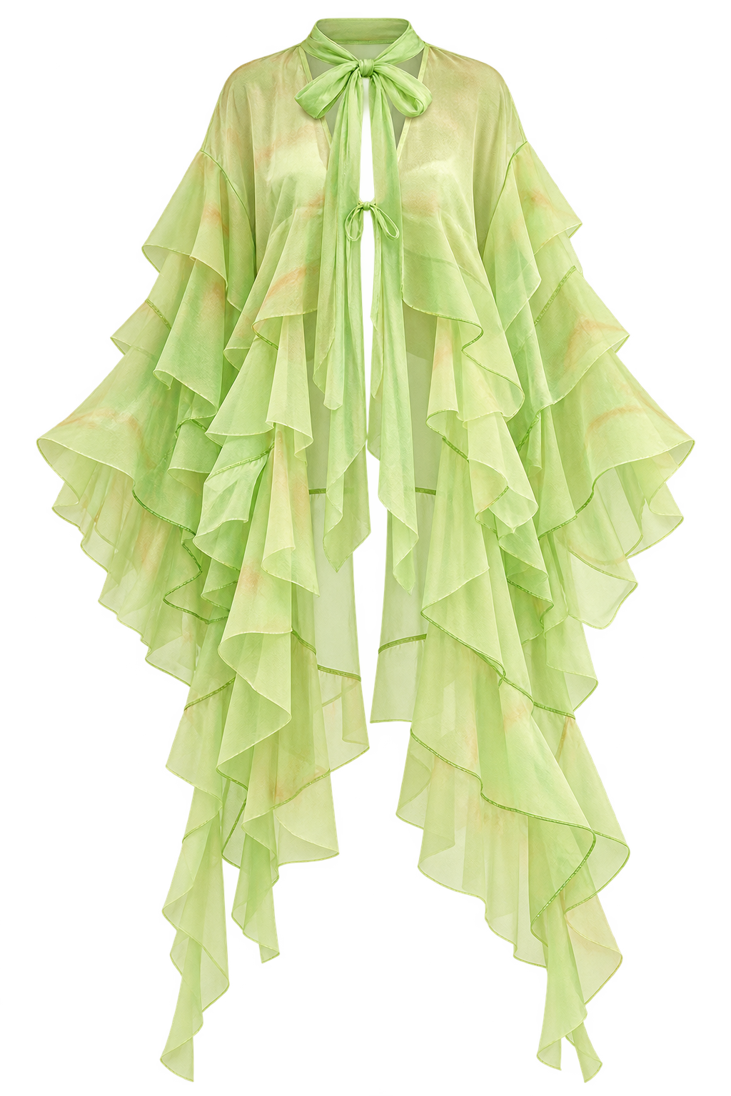 AKIRA LIME GREEN  IN BLOOM FLORAL TOP IN GREEN MULTI           M