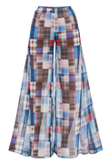 AKIRA.  LIVING THE LIFE PLAID MESH PALAZZO PANT     S