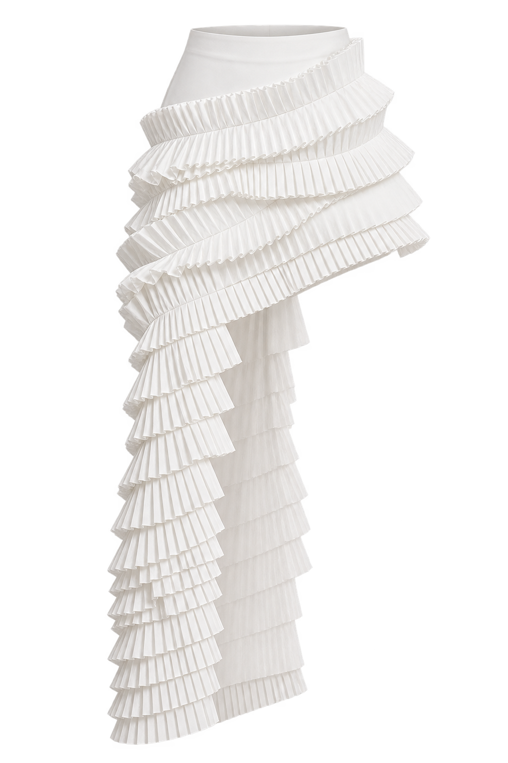 AKIRA White DANCE THE NIGHT AWAY RUFFLE SKIRT   1X