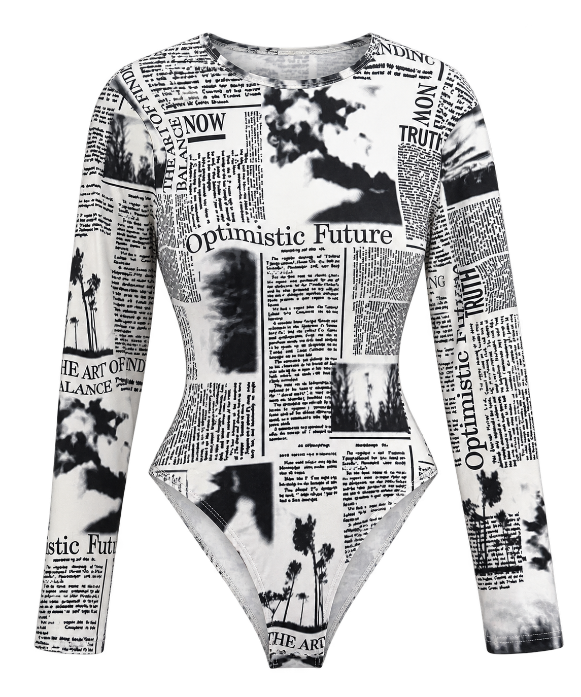 AK White w/ Black  Typo Body Suit.   XL