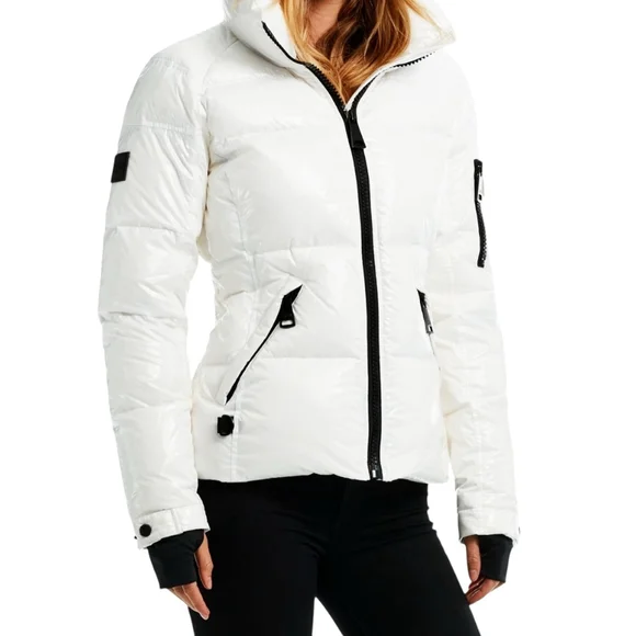 1 - 1 SAM. Freestyle White Down Puffer Jacket Size L (Pre-Owned)