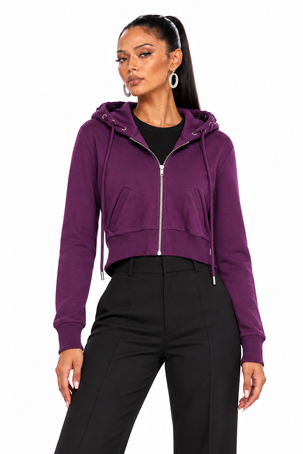AKIRA PURPLE HOODIE.      L
