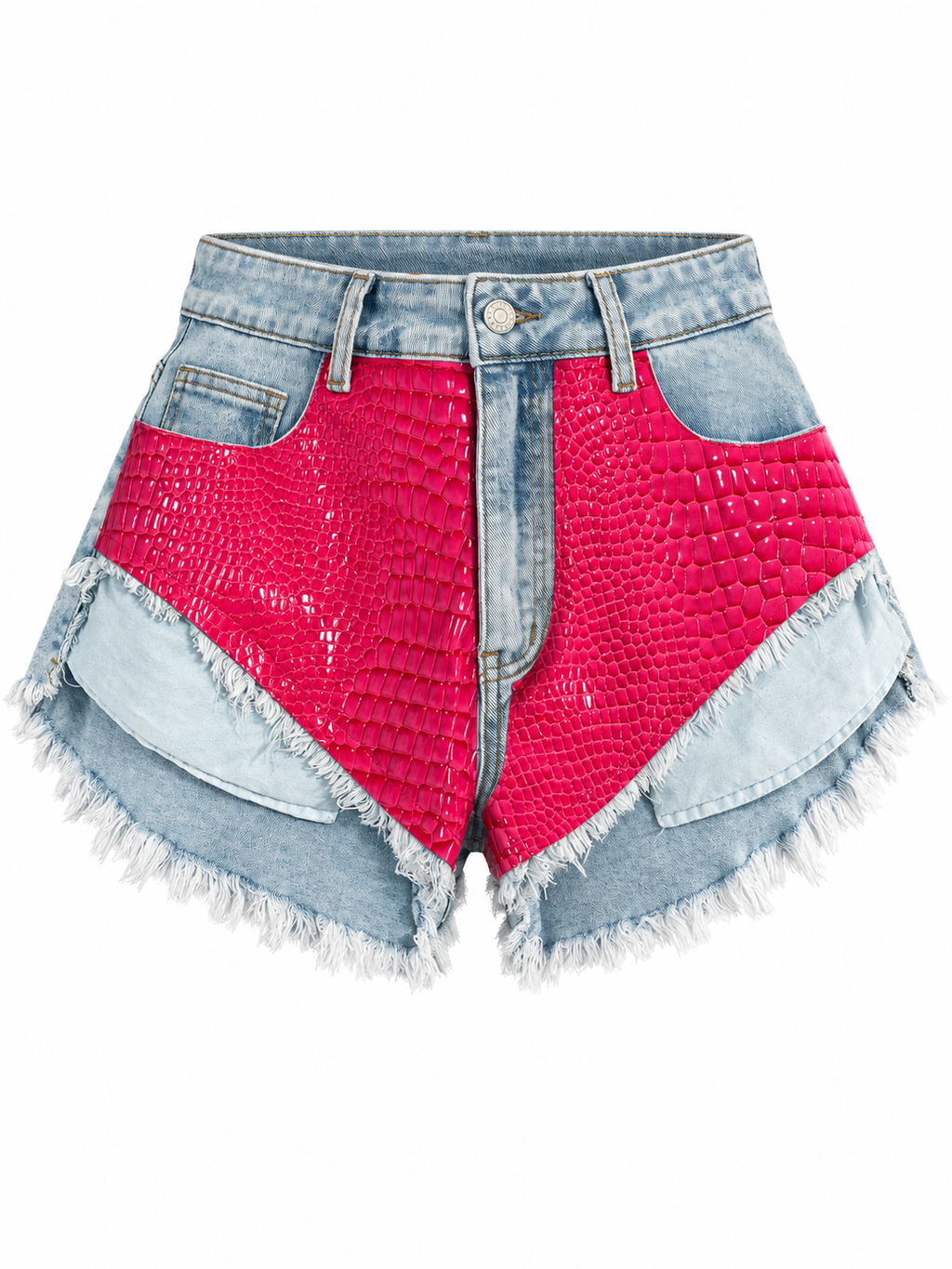 AKIRA.   LIL SNAKE DENIM SHORT     S