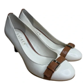 1 - 9 Lauren Ralph Lauren (Pre-Owned) Cream & Tan Buckle Pumps – Women’s Size 6