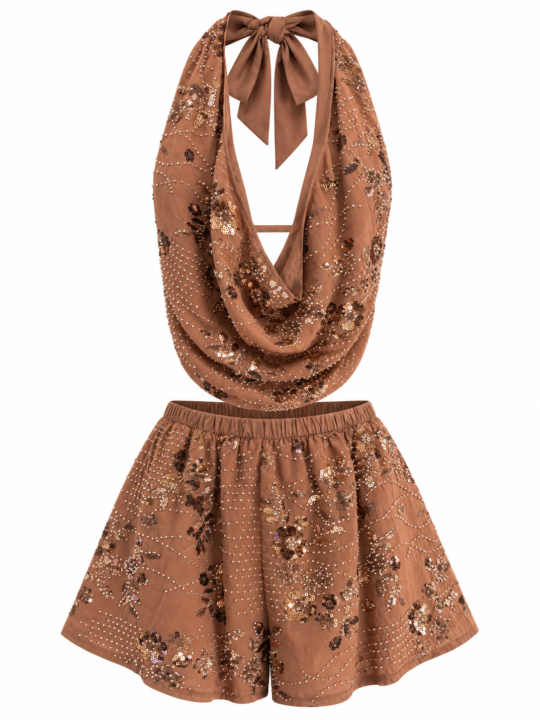 AKIRA. ON TOP WORLD COWL NECK RHINESTONE BLOUSE.  1X