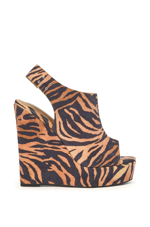 AZALEA WANG ARU TIGER WEDGE SANDAL    8