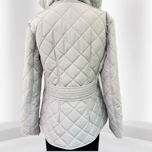1 - 4 Jones New York Women's Ladies Lightweight Quilted Jacket with a Hood