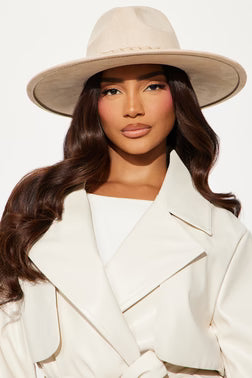 FN.    Ojai Fedora Hat - Nude.    OS